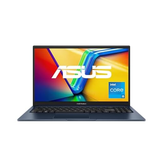 ASUS Vivobook 15 Laptop | 15,6" Full-HD 16:9 IPS Display | Intel i5-1335U | 16 GB RAM | 512 GB SSD | Intel Iris Xe | Windows 11 | QWERTZ Tastatur | Quiet Blue