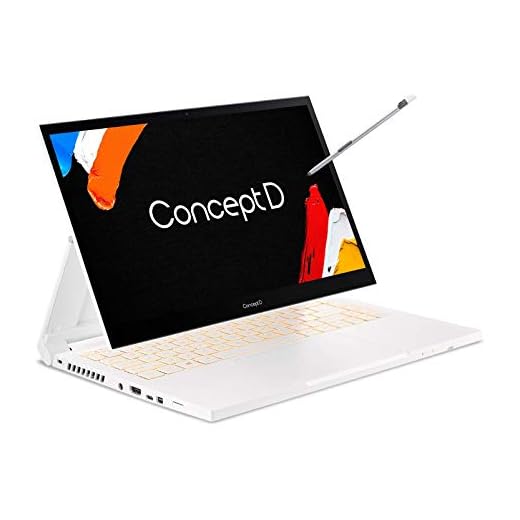 Acer ConceptD 3 Ezel CC314-72G-72SX Convertible Creator Laptop, Intel i7-10750H, GeForce GTX 1650 Max-Q, 14" FHD, Gorilla Glass, Pantone Validated, 100% sRGB, 16GB, 512GB NVMe SSD, Wacom AES 1.0 Pen