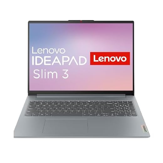Lenovo IdeaPad Slim 3 Laptop | 16" WUXGA Display | AMD Ryzen 5 7530U | 16GB RAM | 1TB SSD | AMD Radeon Grafik | Win11 Home | QWERTZ | grau | 3 Monate Premium Care