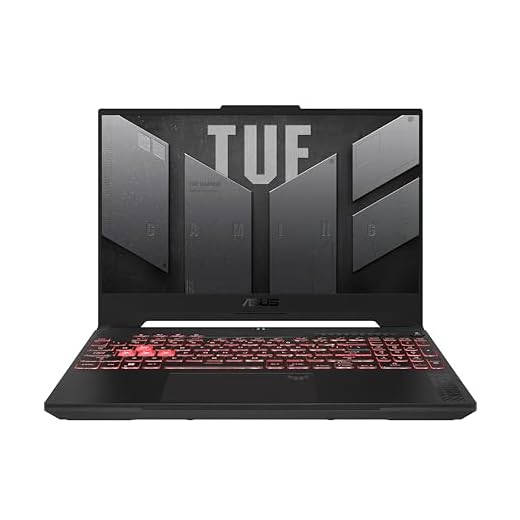 ASUS TUF Gaming A15 (2024) Gaming Laptop, 15.6” FHD 144Hz, 100% SRGB Display, GeForce RTX 4060, AMD Ryzen 9 8945H, 16GB DDR5, 512GB PCIe SSD, Wi-Fi 6, Windows 11, FA507UV-AS91-CA