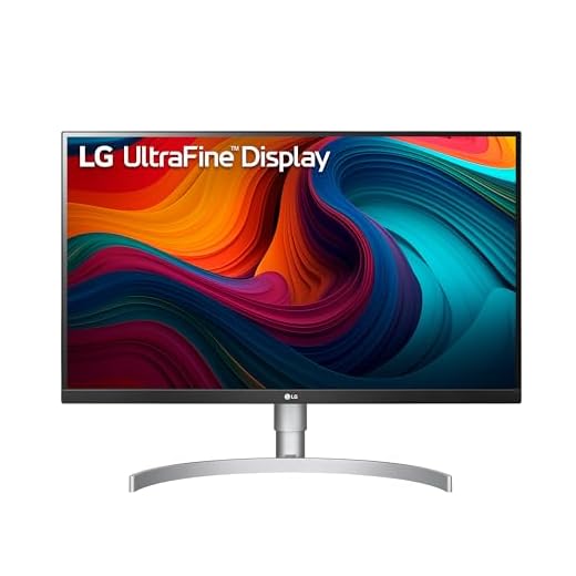LG UltraFine UHD 27-Inch 4K UHD 2160p Computer Monitor 27UN850-W, IPS with VESA DisplayHDR 400, AMD FreeSync, and USB-C, White,Silver