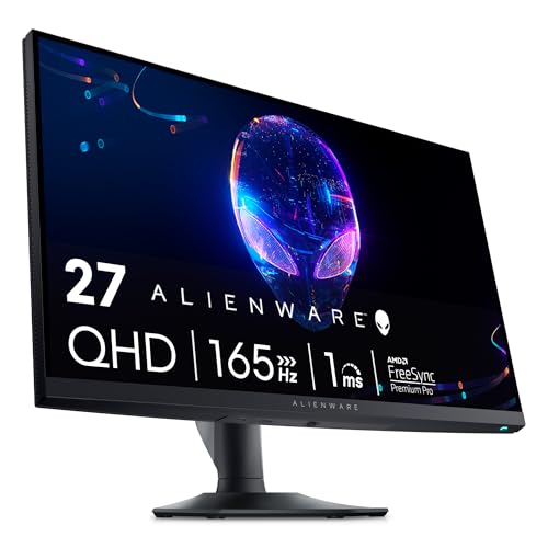 Alienware AW2724DM Gaming Monitor - 27" QHD 180Hz w Overclock, AMD FreeSync Premium Pro, NVIDIA G-SYNC, VESA Display