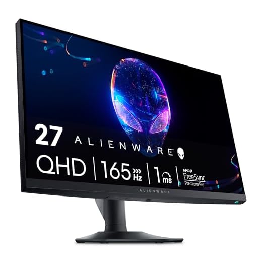 Alienware AW2724DM Gaming Monitor - 27" QHD 180Hz w Overclock, AMD FreeSync Premium Pro, NVIDIA G-SYNC, VESA Display - Black,Black/Silver