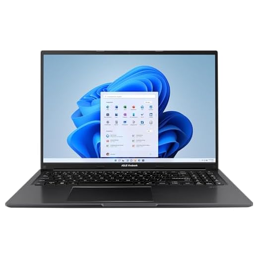 ASUS Vivobook 16 Laptop | 16 Zoll WUXGA entspiegeltes IPS Display| Intel Core i9-13900H | 16 GB RAM | 1TB SSD | Intel Iris X | Windows 11 | QWERTZ Tastatur | Indie Black