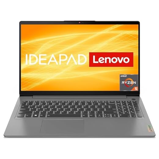 Lenovo IdeaPad 3 Laptop | 15,6" Full HD Display | AMD Ryzen 5 5625U | 16GB RAM | 512GB SSD | AMD Radeon Grafik | Win11 Home | QWERTZ | grau | 3 Monate Premium Care