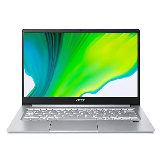Acer Swift 3 Intel Evo Thin & Light Laptop, 14" Full HD, Intel Core i7-1165G7, Intel Iris Xe Graphics, 8GB LPDDR4X, 256GB NVMe SSD, Wi-Fi 6, Fingerprint Reader, Back-lit KB, SF314-59-75QC