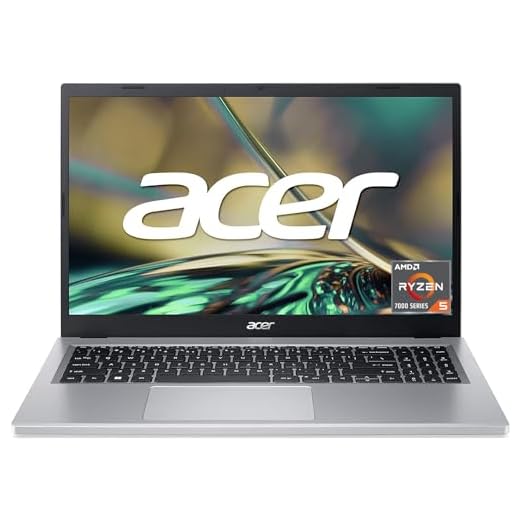 Acer Aspire 3 (A315-24P-R9JA) Laptop | 15.6 FHD Display | AMD Ryzen 5 7520U | 16GB RAM | 512GB SSD | AMD Radeon Graphics | Windows 11 | QWERTZ Keyboard | Silver