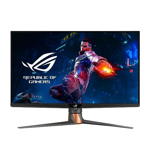 ASUS ROG Swift 32” 4K Mini LED Gaming Monitor (PG32UQXR) -UHD (3840 x 2160), 160Hz, 1ms, Fast IPS, Local dimming, FreeSync Premium Pro, HDMI 2.1, DisplayPort 2.1 with DSC, Quantum Dot, DisplayHDR1000