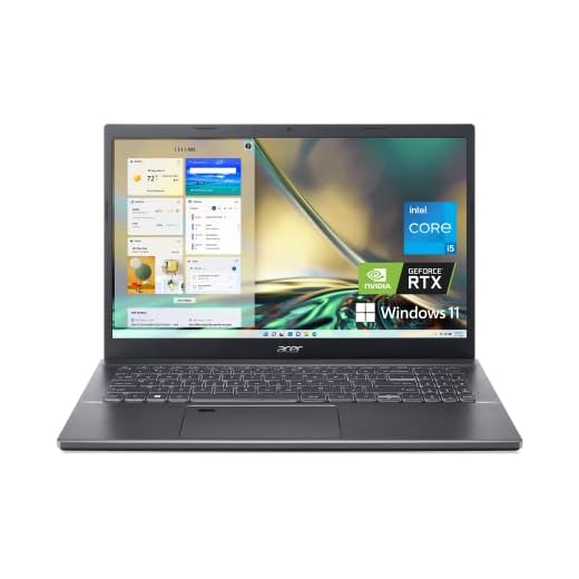Acer Aspire 5 A515-57G-58R7 Slim Laptop | 15.6" Full HD IPS | Intel Core i5-1240P | NVIDIA GeForce RTX 2050 | 8GB DDR4 | 512GB SSD | Wi-Fi 6 | Thunderbolt 4 | Fingerprint Reader | Backlit KB | Win 11
