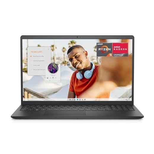 Dell Inspiron 3535 Laptop - 15.6-inch FHD (1920 x 1080) Display, AMD Ryzen 5 7520U Processor, 8GB DDR4 RAM, 512GB SSD, AMD Radeon Graphics, Windows 11 Home, 6-Months Migrate - Carbon Black