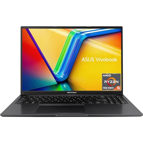 ASUS Vivobook 16 Laptop | 16 Inch FHD+ 16:10 Anti-Glare IPS Display | AMD Ryzen 5 7530U | 16 GB RAM | 512 GB SSD | AMD Radeon | Windows 11