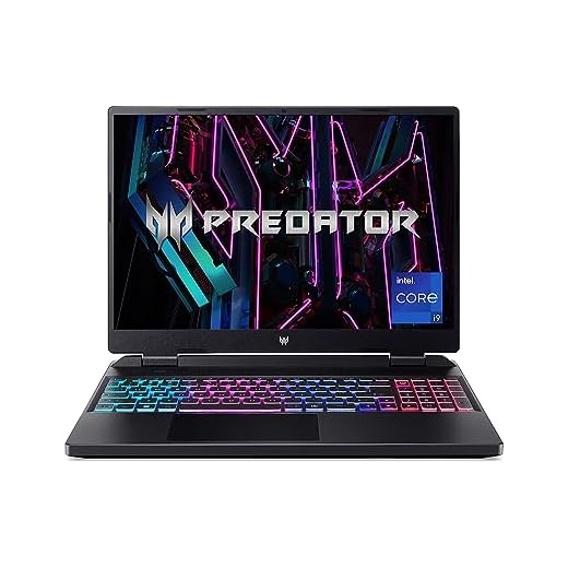 Acer Predator Helios Neo 16 (PHN16-71-96AB) Gaming Laptop | 16 Inch WQXGA 165Hz Display | Intel Core i9 13900HX | 16 GB RAM | 1 TB SSD | NVIDIA GeForce RTX 4070 | Windows 11 | QWERTZ Keyboard | Black