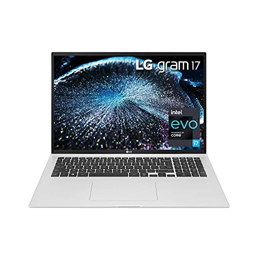 LG Gram 17Z90P Laptop 17" IPS Ultra-Lightweight, (2560 x 1600), Intel Evo 11th gen Core i7, 16GB RAM, 2TB SSD, Upgradeable Windows 10 Home, Alexa Built-in, 2X USB-C, HDMI, USB-A - Silver
