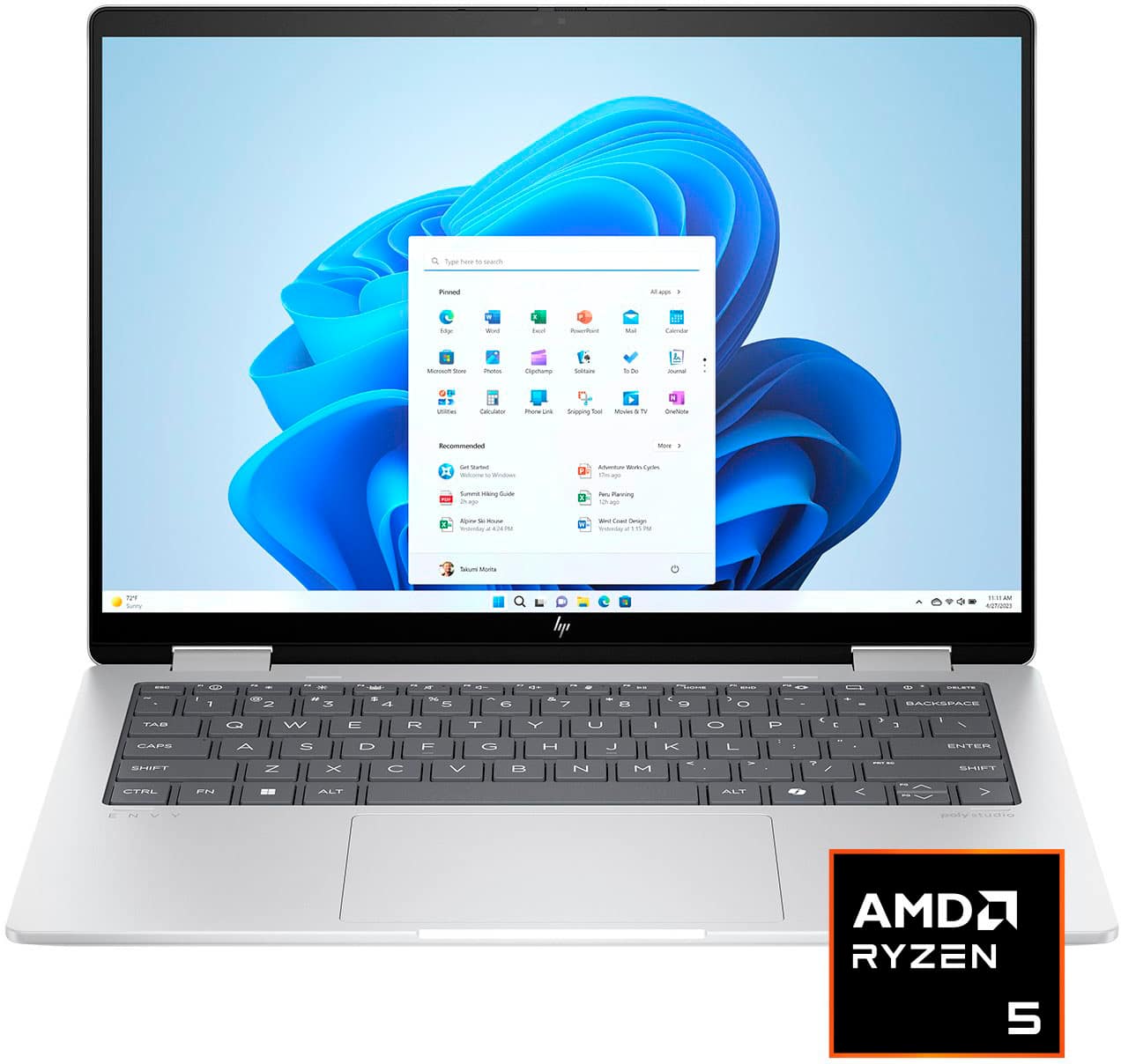 Open-Box HP Envy x360 14" Laptop: FHD+ IPS Touch, Ryzen 5 8640HS, 16GB RAM, 512GB SSD