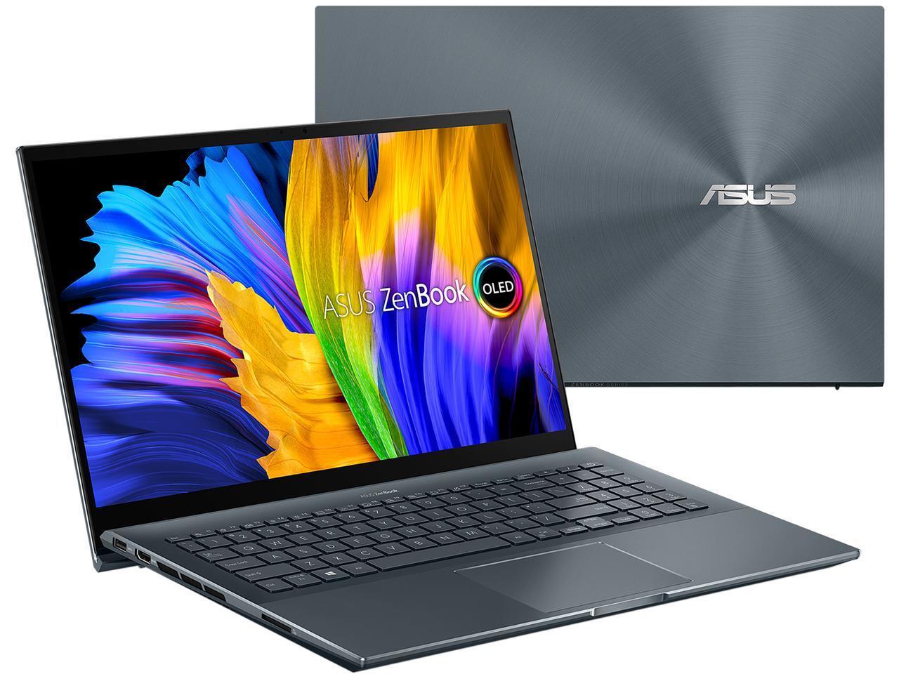 ) ASUS ZenBook Pro - 15.6" OLED 400 nits, 100% DCI-P3 Touchscreen display - AMD Ryzen 7 5800H - NVIDIA GeForce RTX 3050 Ti - 16GB LPDDR4X RAM - 512GB SSD