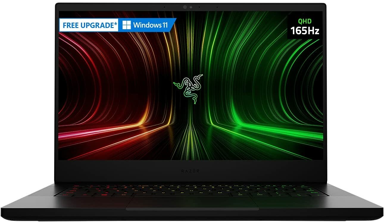 Refurbished Razer Blade 14 Laptop: Ryzen 9 5900HX, RTX 3080 Max 100W, 16 GB RAM, 1 TB SSD, 1440p 14" 165Hz IPS Display